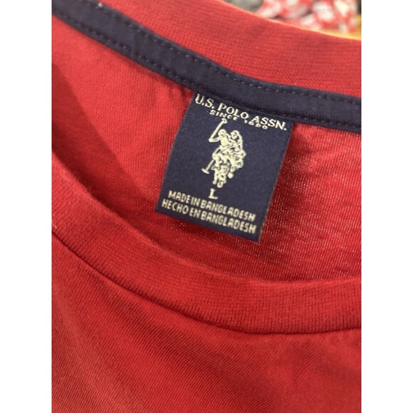 Men’s U.S. Polo Assn Cotton Blend Long Sleeve Logo Shirt Large - Picture 3 of 4